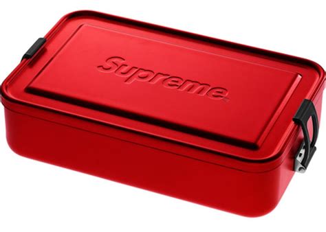 new sigg supreme ss18 large metal storage box red|Supreme SIGG Large Metal Box Plus Spring/Summer .